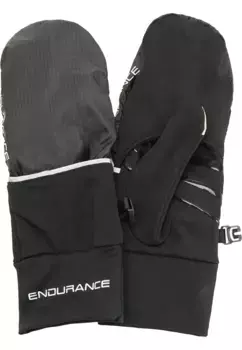 Рукавицы ENDURANCE "Сильвертон" с ветронепроницаемым функциональным материалом, черный