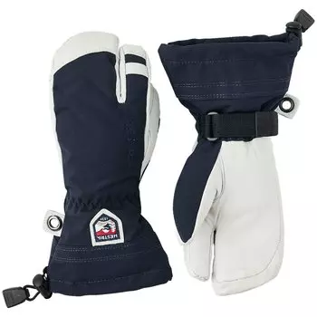 Рукавицы Hestra Army Leather Heli Ski Jr. 3-Finger, темно-синий