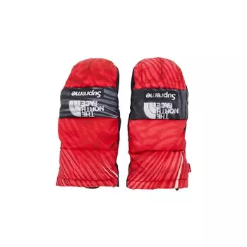 Рукавицы Montana с принтом Supreme x The North Face, красные