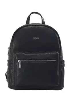 Рюкзак, экокожа, эмблема, однотонный, женский L.CREDI, цвет Marine