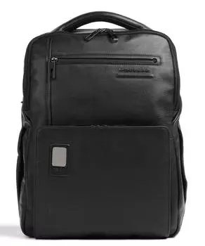 Рюкзак Akron 14 из зерненой кожи Piquadro, черный