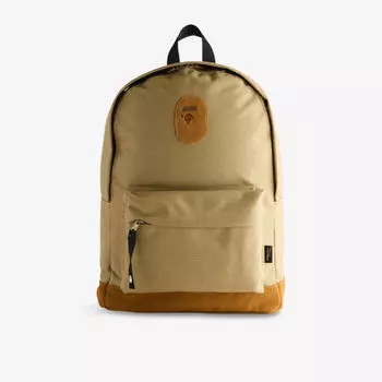 Рюкзак Ape head A Bathing Ape нейлоновый с нашивкой, бежевый