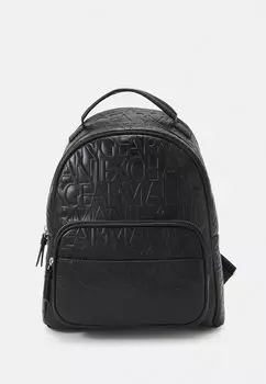 Рюкзак женский Armani Exchange с карманом на молнии, черный