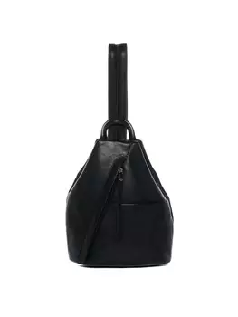 Рюкзак BACCINI Leder echt Leder gro | Ledertasche schwarz EMILIA, черный