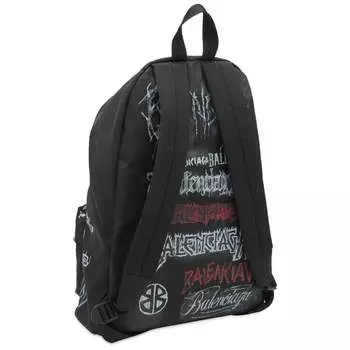 Рюкзак Balenciaga с металлическим логотипом Explorer, черный