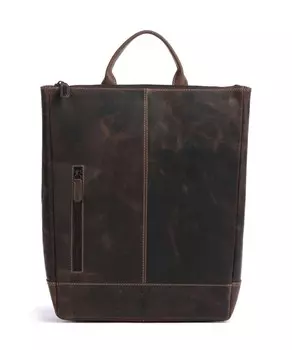 Рюкзак baltimore 14 13 дюймов из зерненой кожи Jack Kinsky, коричневый