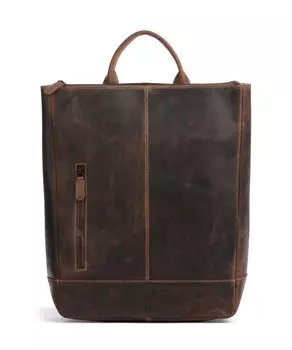 Рюкзак baltimore 14 13 дюймов из зерненой кожи Jack Kinsky, коричневый