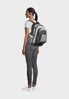 Рюкзак Basic DLX, отделения на молнии, сетчатое отделение, двухцветный Globetrotter, цвет Black Grey