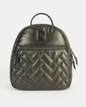 Рюкзак-бомбер с мягкой отделкой и строчкой, застежка-молния, регулируемые ручки Pepe Moll, черный