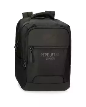Рюкзак Bromley черного цвета с двумя отделениями, приспосабливаемый к тележке Pepe Jeans, черный