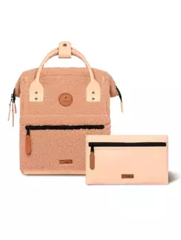 Рюкзак CABAIA "Adventurer S Fleece", флисовый рюкзак со сменными передними карманами, бежевый