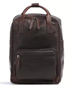 Рюкзак Caicos из коровьего воска с подтягиванием, 14 дюймов из воловьей кожи The Chesterfield Brand, коричневый