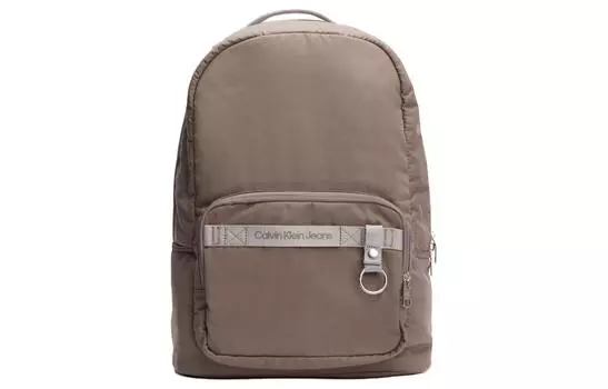 Рюкзак CALVIN KLEIN из переработанного полиэстера, мужской, цвет хаки-серый