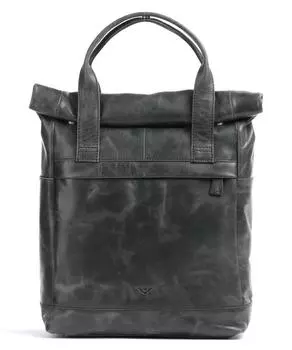 Рюкзак City Cowboy Marlou 13 дюймов из мелкозернистой кожи Voi, черный