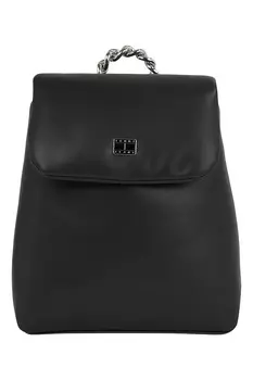 Рюкзак City из экокожи с ручкой-цепочкой Tommy Jeans, черный