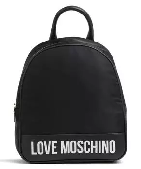 Рюкзак City Lovers нейлон, искусственная кожа Love Moschino, черный