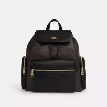 Рюкзак Coach Baby Backpack, золотой/ореховый/черный