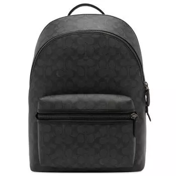 Рюкзак Coach Charter Backpack, цвет Charcoal Signature Leather