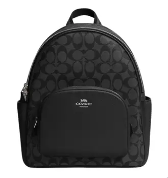 Рюкзак Coach Court In Signature Canvas, черный