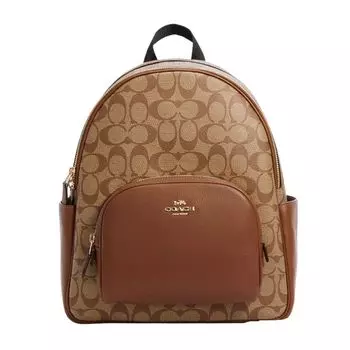 Рюкзак Coach Court In Signature Canvas, коричневый