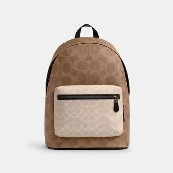 Рюкзак Coach West Backpack, цвет Qb/Sand/Tan