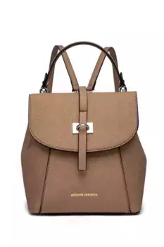 Рюкзак COLLEZIONE ALESSANDRO "Anny", трансформирующийся из рюкзака в сумку через плечо всего за несколько шагов, коричневый