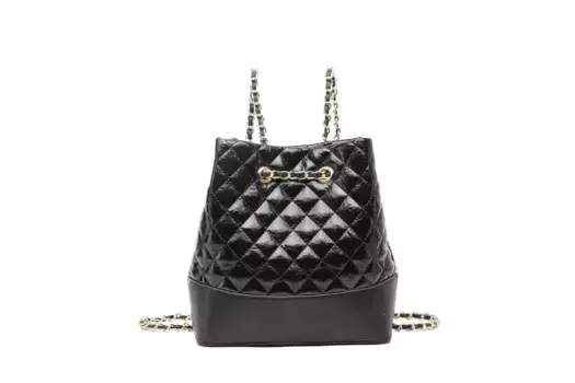 Рюкзак COLLEZIONE ALESSANDRO "Diamond" из мягкого материала без кожи, черный