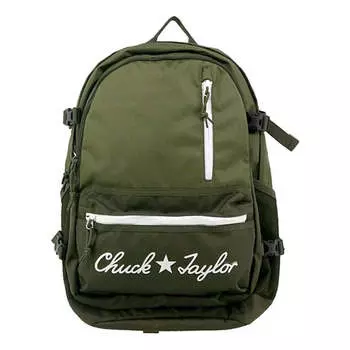 Рюкзак Converse Straight Edge Chuck Taylor Logo Backpack 'Olive Green', оливкого-зеленый