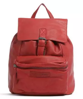 Рюкзак Cow Mick из мытой восковой ткани из воловьей кожи The Chesterfield Brand, красный