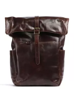 Рюкзак Crazy Horse Nomad с откидной крышкой 13 дюймов из воловьей кожи Buckle & Seam, коричневый