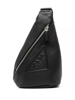 Рюкзак Cross с тисненым логотипом Prada, черный