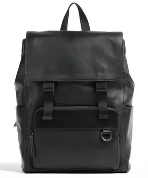 Рюкзак Damiano 13 дюймов из зернистой воловьей кожи The Bridge, черный