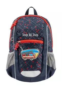Рюкзак детский садовый, на молнии, водоотталкивающий, 10 литров, детский Step by Step, цвет Fire Truck Finn