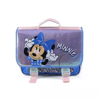 Рюкзак Disney Minnie Mouse Minnie Maus Leopard Schul Blaue Schleife 41cm, синий