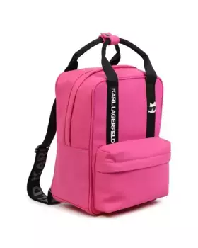 Рюкзак для девочки с двойной ручкой и передним карманом Karl Lagerfeld Kids, цвет Rosa