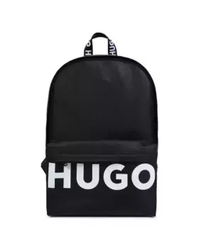 Рюкзак для мальчика с передним карманом Hugo, чёрный