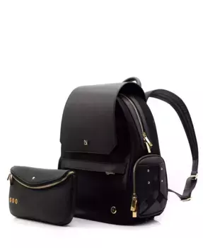 Рюкзак для ноутбука 13" Zoe с отстегивающейся клатч-сумкой Lux & Nyx, черный