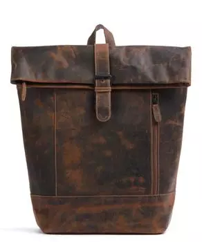 Рюкзак для ноутбука Baltimore 15 14 кожаный Jack Kinsky, коричневый