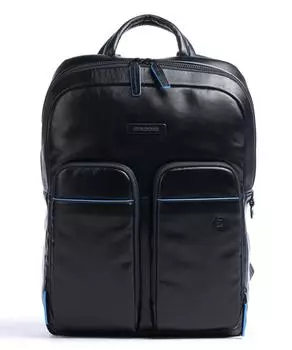 Рюкзак для ноутбука Blue Square Revamp 13 дюймов из воловьей кожи Piquadro, синий