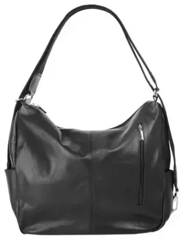 Рюкзак для ноутбука Cluty, натуральная кожа, производство Италия, черный