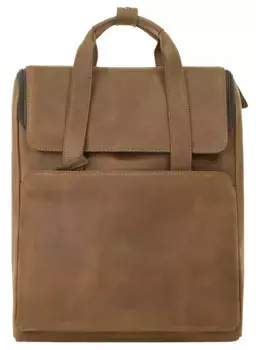 Рюкзак для ноутбука Гарольда "2IN1", натуральная кожа Harold'S, цвет Cognac