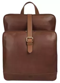 Рюкзак для ноутбука Pik, натуральная кожа, коричневый