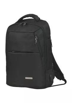 Рюкзак для ноутбука Портленд, RFID-защита, карманы, однотонный, 19 л eminent, черный