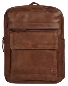 Рюкзак для ноутбука Spikes & Sparrow, натуральная кожа, цвет Cognac