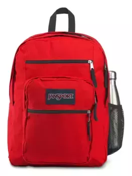 Рюкзак для отдыха Jansport "Big Student" с многочисленными отделениями, красный