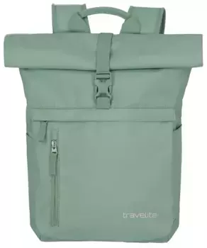 Рюкзак для отдыха Travelite "BASICS Rollup Backpack", рабочий рюкзак, спортивный рюкзак, дорожный рюкзак, школьный рюкзак, зеленый
