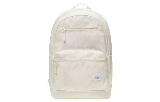 Рюкзак для студентов из полиэстера LiNing Sports Life Collection, стандартный, унисекс, экрю
