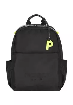 Рюкзак, двусторонняя молния, подвеска PICARD, черный