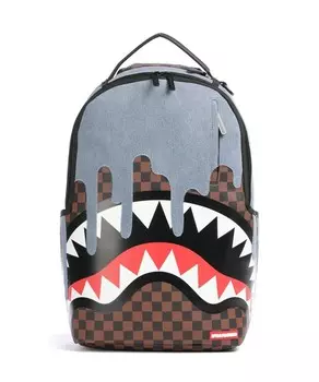 Рюкзак джинсовый капельный 13 пластик, хлопок Sprayground, мультиколор