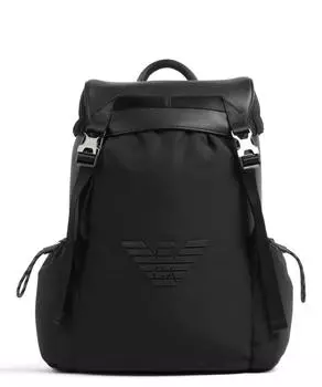 Рюкзак Eagle Regenerated 14 полиамид, искусственная кожа Emporio Armani, черный